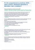 Pn Ati comprehensive predictor 2020 &ndash; 2024&period;LATEST VERSION GRADED A&period; REVISED 100&percnt; CORREC