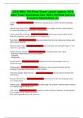 LSUS MBA 703 Final Exam Latest Update 2024-2025 Exam Questions and 100&percnt; Verified Correct Answers Guaranteed A&plus;