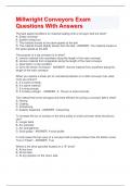 Millwright Conveyors Exam Questions With Answers