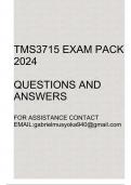 TMS3715 Exam pack 2024&lpar;Questions and answers&rpar;