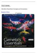 TEST BANK-  Genetics Essentials&colon; Concepts and Connections&lpar; Benjamin A Pierce&rpar; 5TH EDITION&vert;&vert; NEW UPDATE 2024&excl;&excl;