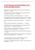 NASM Physique and Bodybuilding Coach Exam with Right Answers