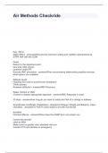 Air Methods Checkride  questions with appropriate answers