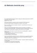 Air Methods checkride prep  questions and answers Rated A&plus;