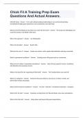 Chick Fil A Training Prep Exam Questions And Actual Answers&period;