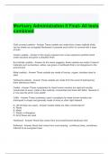 Mortuary Administration II Final- All tests combined &lpar;Graded A&rpar;