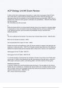 ACP Biology Unit &num;5 Exam Review &lpar;ANSWERS&rpar; 2024 - DISTINCTION GUARANTEED &sol; Complete Verified Latest Version