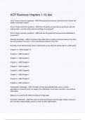 ACP Business chapters 1-10 test &lpar;ANSWERS&rpar; 2024 - DISTINCTION GUARANTEED &sol; Complete Verified Latest Version
