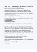IAAP CPACC Certification Declarations&comma; Standards&comma; Laws&comma; and Management Strategies &lpar;ANSWERS&rpar; 2024 - DISTINCTION GUARANTEED &sol; Complete Verified Latest Version
