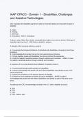 IAAP CPACC - Domain 1 - Disabilities&comma; Challenges and Assistive Technologies &lpar;ANSWERS&rpar; 2024 - DISTINCTION GUARANTEED &sol; Complete Verified Latest Version