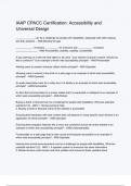 IAAP CPACC Certification&lowbar; Accessibility and Universal Design &lpar;ANSWERS&rpar; 2024 - DISTINCTION GUARANTEED &sol; Complete Verified Latest Version