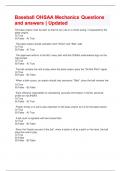 Baseball OHSAA Mechanics Questions and answers &vert; Updated