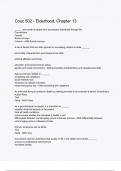 Couc 502 - Elderhood&comma; Chapter 13 &lpar;ANSWERS&rpar; 2024 - DISTINCTION GUARANTEED &sol; Complete Verified Latest Version
