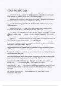 COUC 502 LUO Quiz 1 &lpar;ANSWERS&rpar; 2024 - DISTINCTION GUARANTEED &sol; Complete Verified Latest Version