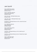 Latin Quiz &num;5 &lpar;ANSWERS&rpar; 2024 - DISTINCTION GUARANTEED &sol; Complete Verified Latest Version