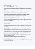 SPM 5027 Exam 2- FSU &lpar;ANSWERS&rpar; 2024 - DISTINCTION GUARANTEED &sol; Complete Verified Latest Version