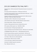 ECO 2013 HAMMOCK FSU FINAL PART 1 &lpar;ANSWERS&rpar; 2024 - DISTINCTION GUARANTEED &sol; Complete Verified Latest Version
