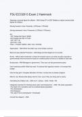FSU ECO2013 Exam 2 Hammock &lpar;ANSWERS&rpar; 2024 - DISTINCTION GUARANTEED &sol; Complete Verified Latest Version