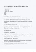 FSU Hammock's MICROECONOMICS Final &lpar;ANSWERS&rpar; 2024 - DISTINCTION GUARANTEED &sol; Complete Verified Latest Version