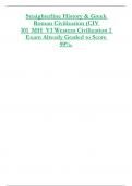Straighterline History & Greek  Roman Civilization &lpar;CIV  101&lowbar;MH&lowbar;V3 Western Civilization 1  Exam Already Graded to Score  99&percnt;&period;