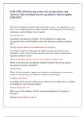 LDR-202S&colon; Reinforcing culture Exam Questions and  Answers 2024 &lpar;verified answers graded A&plus;&rpar;latest update  2024&sol;2025