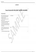  Procore Final Exam With 100&percnt; ACCURATE  QUESTIONS  AND ANSWERS