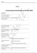 Procore Superintendent Certification With Questions And 100&percnt; CORRECT ANSWERS