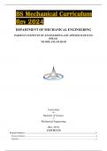 BS Mechanical Curriculum Rev 2024 DEPARTMENT OF MECHANICAL ENGINEERING PAKISTAN INSTITUTE OF ENGINEERING AND APPLIED SCIENCES  &lpar;PIEAS&rpar;  NILORE&comma; ISLAMABAD