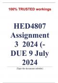 Exam &lpar;elaborations&rpar; HED4807 Assignment 3 &lpar;COMPLETE ANSWERS&rpar; 2024 &lpar;525779&rpar;- DUE 9 July 2024  &bull;&Tab;Course &bull;&Tab;Language Teaching and Learning in Education &lpar;HED4807&rpar; &bull;&Tab;Institution &bull;&Tab;University Of South Africa &lpar;Unisa&rpar; &bull;&Tab;Book &bull;&Tab;Teacher Learning in Language Teaching 