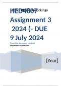 Exam &lpar;elaborations&rpar; HED4807 Assignment 3 &lpar;COMPLETE ANSWERS&rpar; 2024 &lpar;525779&rpar;- DUE 9 July 2024  &bull;&Tab;Course &bull;&Tab;Language Teaching and Learning in Education &lpar;HED4807&rpar; &bull;&Tab;Institution &bull;&Tab;University Of South Africa &lpar;Unisa&rpar; &bull;&Tab;Book &bull;&Tab;Teacher Learning in Language Teaching