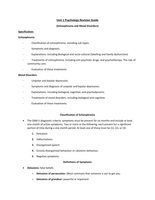 Unit 3 Psychology Revision Guide Bundle