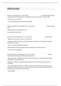 PSYC4181 Study Guide With Complete Questions & Answers&period;
