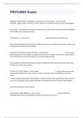 PSYC2081 Exam Practice Guide With Questions And 100&percnt; Verified Guaranteed Answers&period;