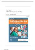 Test Bank - Professional Nursing-Concepts and Challenges&comma; 9th Edition&comma; Chapter 1-15 &vert; All Chapters