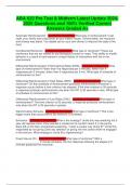 ABA 622 Pre Test & Midterm Latest Update 2024-2025 Questions and 100&percnt; Verified Correct Answers Graded A&plus;