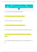 OST-247 - Procedure Coding - Chapters 16 &ndash; 18 Questions and Answers Graded  A&plus;