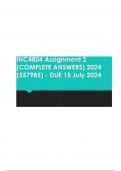 INC4804 Assignment 2 &lpar;COMPLETE ANSWERS&rpar; 2024 &lpar;557985&rpar; - DUE 15 July 2024