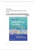 Test Bank - Abrams&rsquo; Clinical Drug Therapy&colon; Rationales for Nursing Practice&comma; 13th Edition by Geralyn Frandsen&comma; All Chapters 1-61&sol;Complete Guide A&plus;