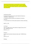 CSRC SPUTUM BOWL PRACTICE EXAM NEWEST ACTUAL EXAM  WITH COMPLETE QUESTIONS AND CORRECT VERIFIED ANSWERS  &lpar;DETAILED ANSWERS&rpar; ALREADY GRADED A&plus; 100&percnt; GUARANTEED TO  PASS CONCEPTS&excl;&excl;&excl;