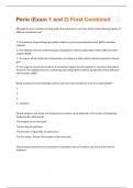 Perio &lpar;Exam 1 and 2&rpar; Final Combined Questions With 100&percnt; Correct Answers&period;