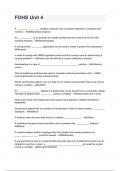 FOHS Unit 4 questions and answers rated A&plus; 2024&sol;2025