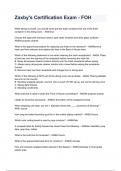 Zaxby's Certification Exam - FOH questions and answers rated A&plus; 2024&sol;2025