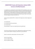 KNEWTON&rsquo;S Exam with Questions Solved 100&percnt; Correct &vert;Verified Answers