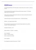 CSCE&sol;osce Questions With 100&percnt; Correct Answers&period;