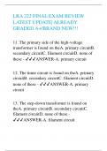 LRA 222 FINAL EXAM REVIEW LATEST UPDATE&vert; ALREADY GRADED A&plus;&sol;BRAND NEW&excl;&excl;&excl;