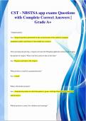 CST - NBSTSA app exams Questions  with Complete Correct Answers &vert;  Grade A&plus;
