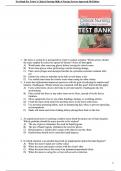 Taylor&rsquo;s Clinical Nursing Skills A Nursing Process Approach 5th Edition Test Bank by Pamela B Lynn All Chapters &vert; A&plus; ULTIMATE GUIDE 2023