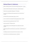 Kahoot Exam 4- Ackerson Questions And Answers Graded A&plus;