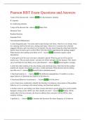 Pearson RBT Exam Questions and Answers