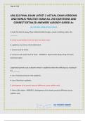 LRA 222 FINAL EXAM LATEST 2 ACTUAL EXAM VERSIONS AND BONUS PRACTICE EXAM ALL 250 QUESTIONS AND CORRECT DETAILED ANSWERS ALREADY GARED A&plus;
